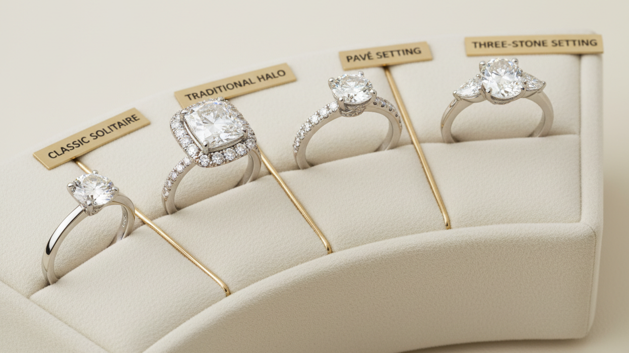 Engagement Ring Settings Explained: From Solitaire to Hidden Halo