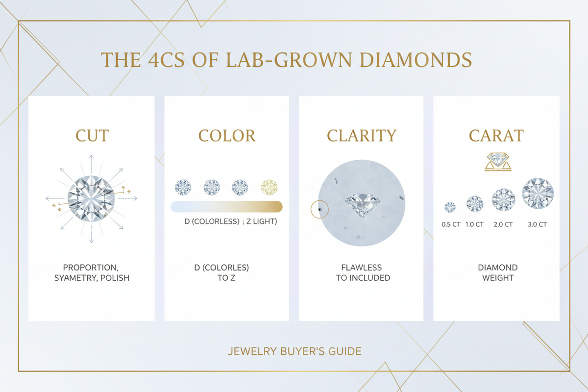 The 4Cs of LabGrown Diamonds A Complete Buyer’s Guide 4CS Diamond