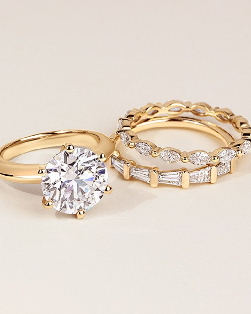 4Cs Diamond Jewelry ~ Bridal Ring Set