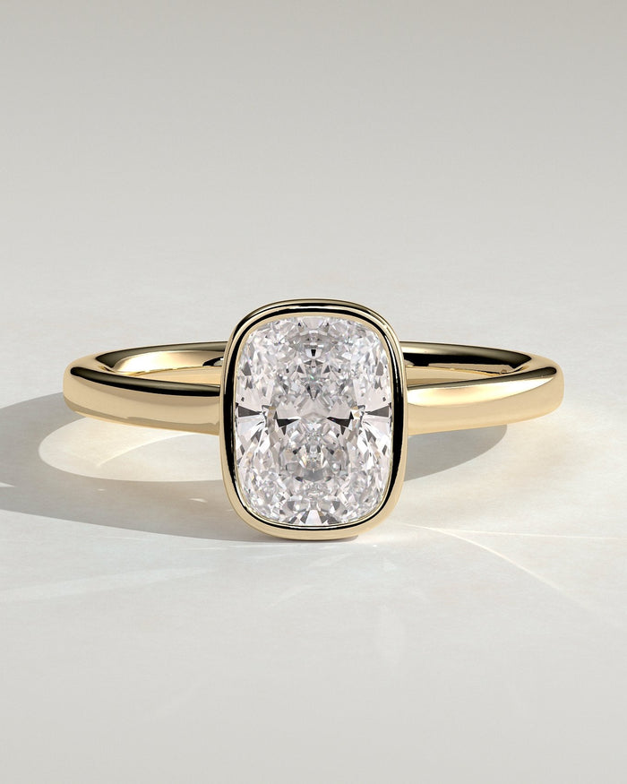 Lab Grown Bezel Ring
