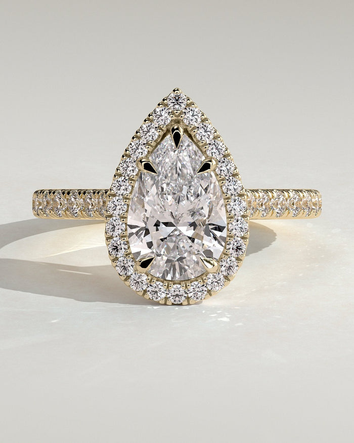 Lab Grown Halo Ring