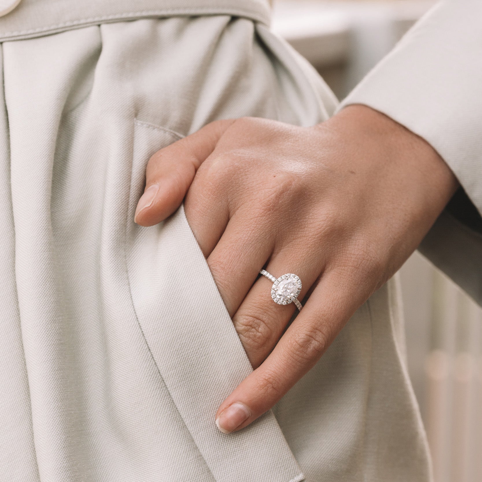 Modern moissanite rings NY