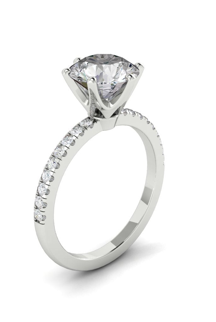 round-cut-solitaire-pave-moissanite-engagement-ring