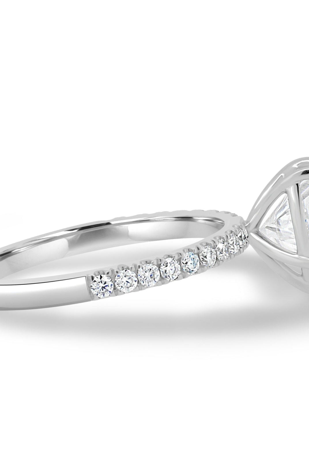 2.50CT Heart Pave Moissanite Diamond Engagement Ring For Her