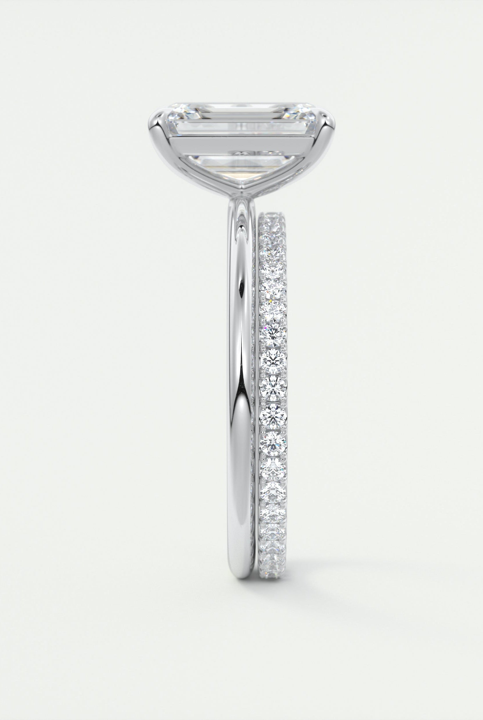 Moissanite wedding jewelry for bridesmaid's outfit