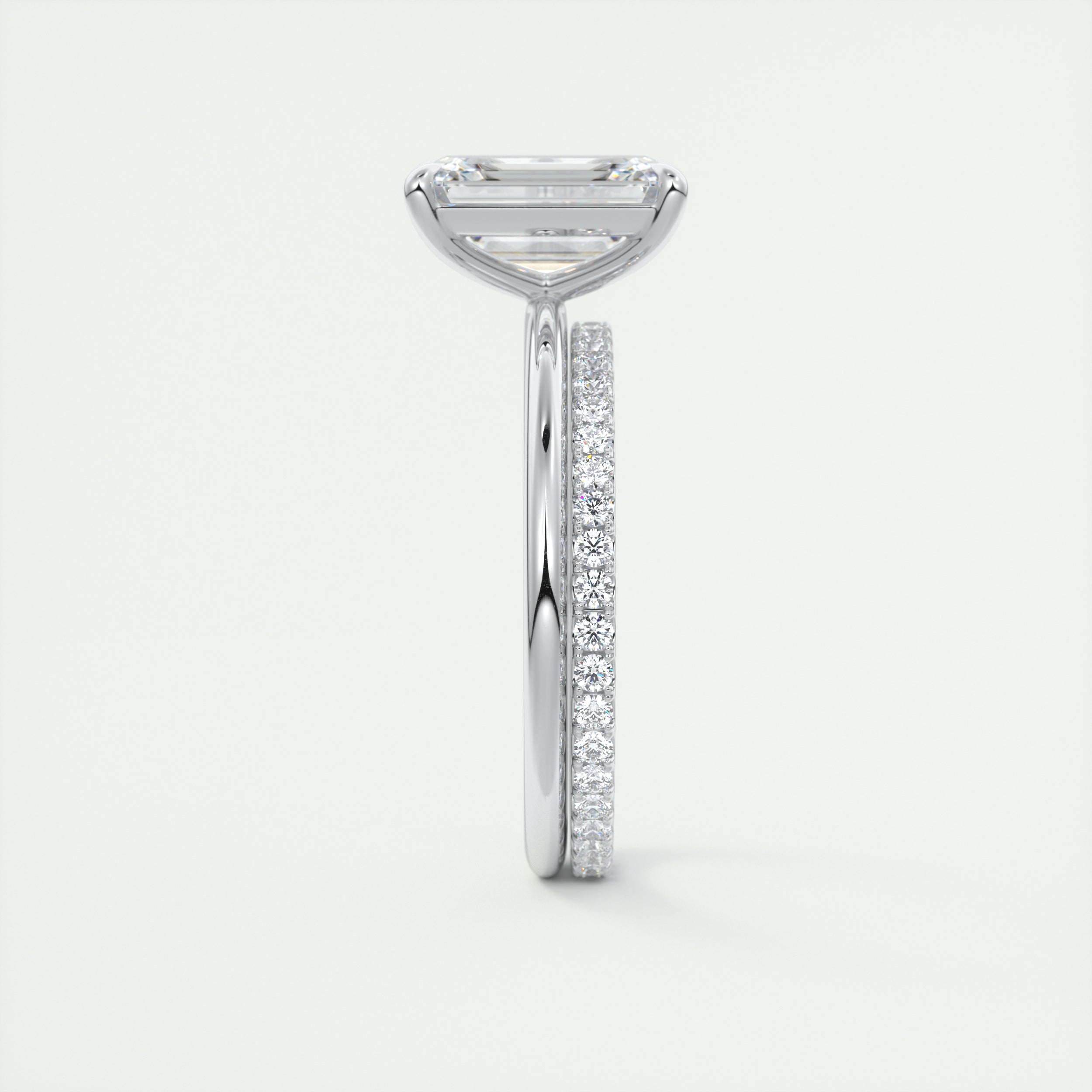 Moissanite wedding jewelry for bridesmaid's outfit