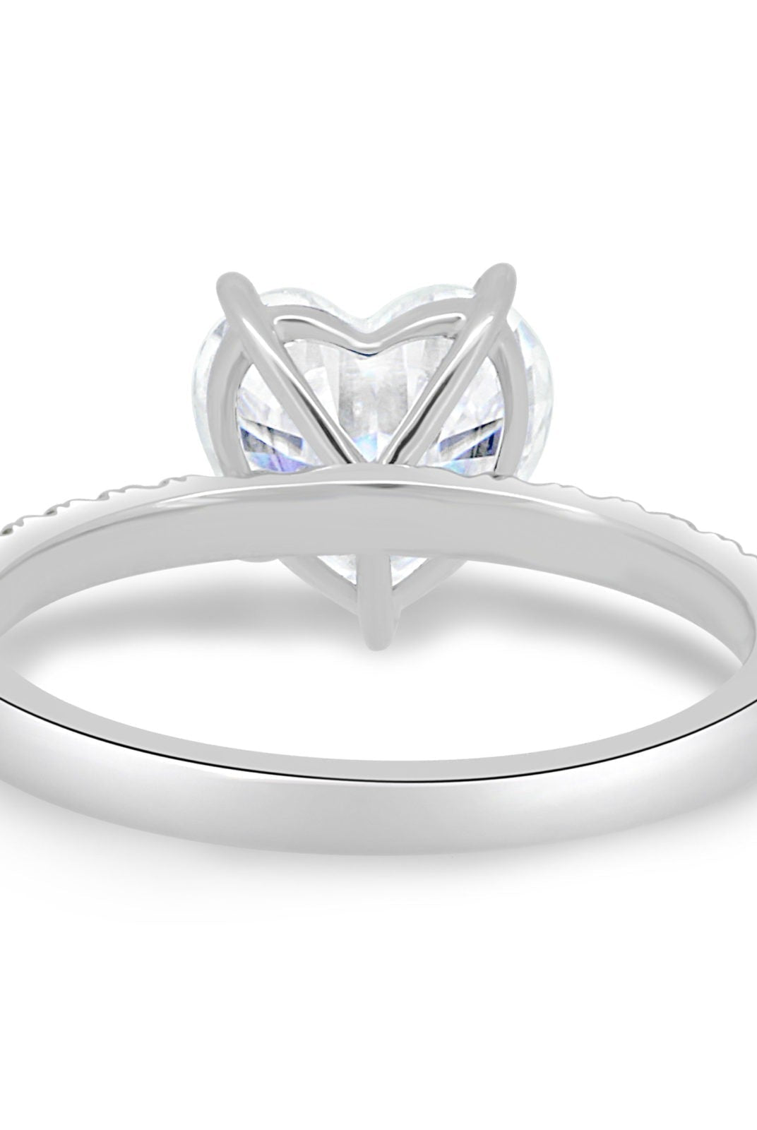 2.50CT Heart Pave Moissanite Diamond Engagement Ring For Her