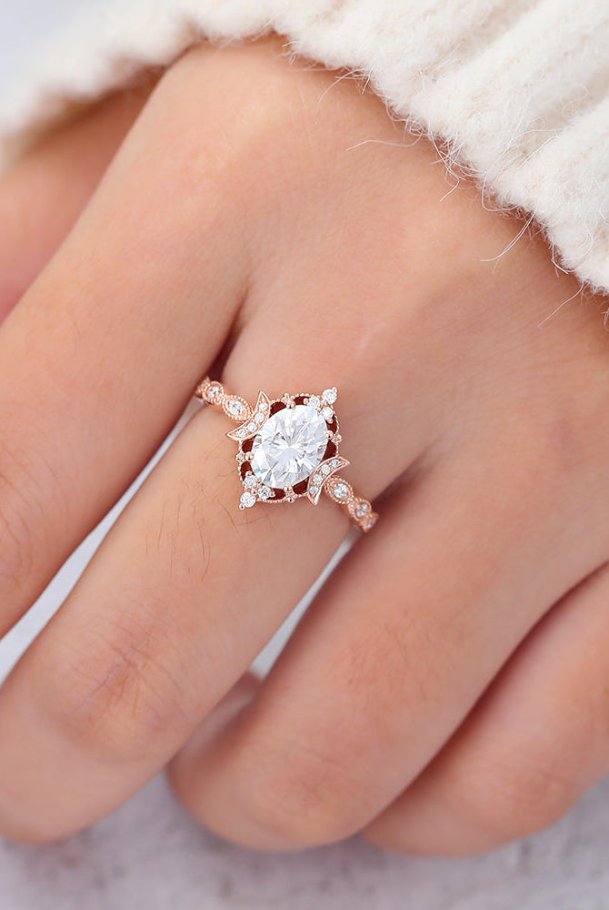 oval-shaped-moissanite-vintage-engagement-ring