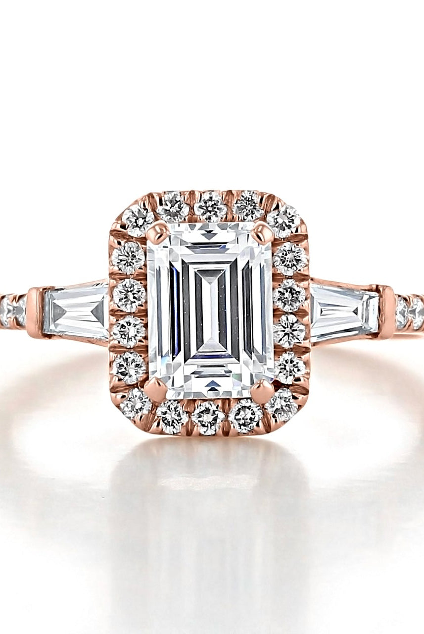 Affordable moissanite wedding sets