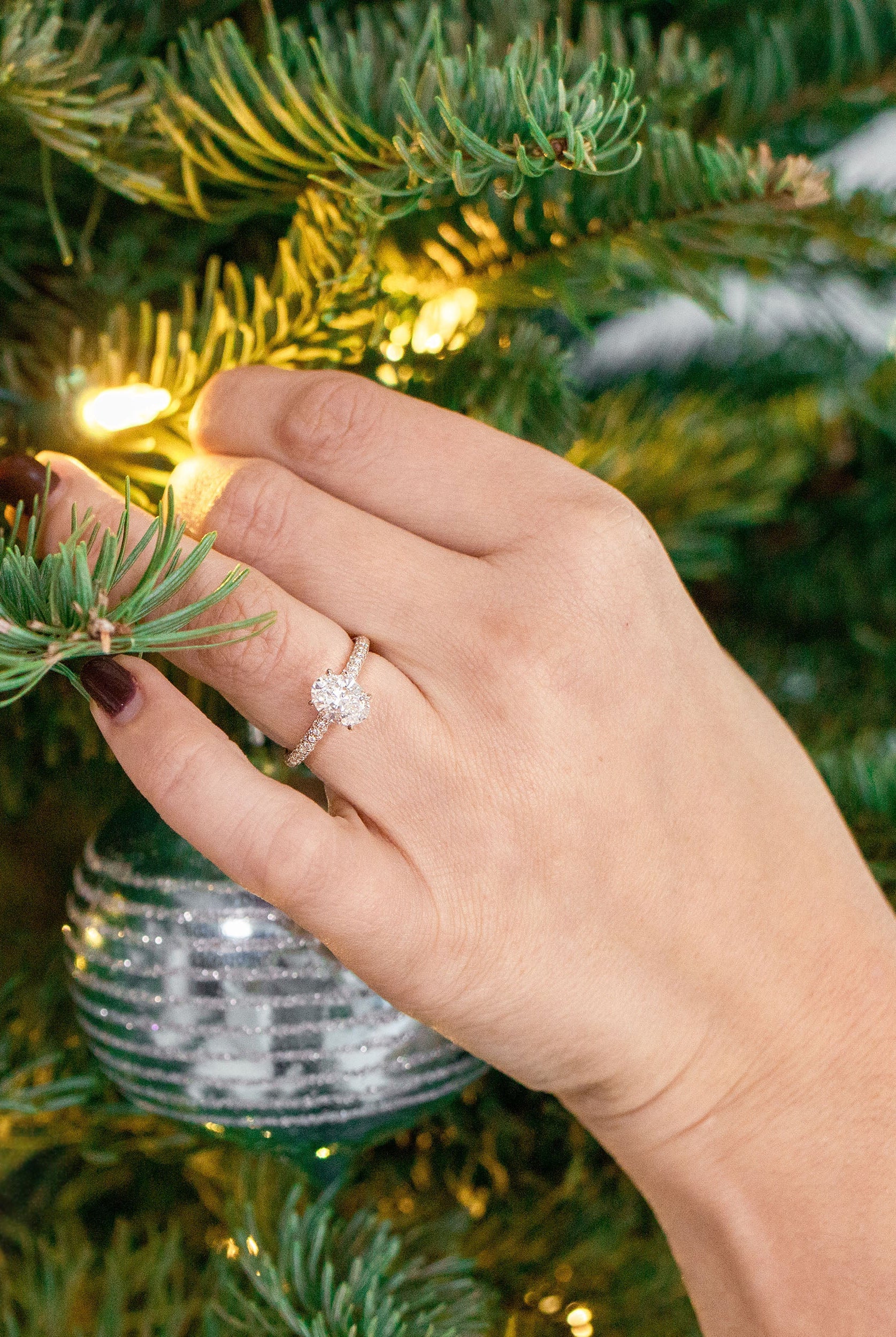 Moissanite diamond solitaire drop pendant