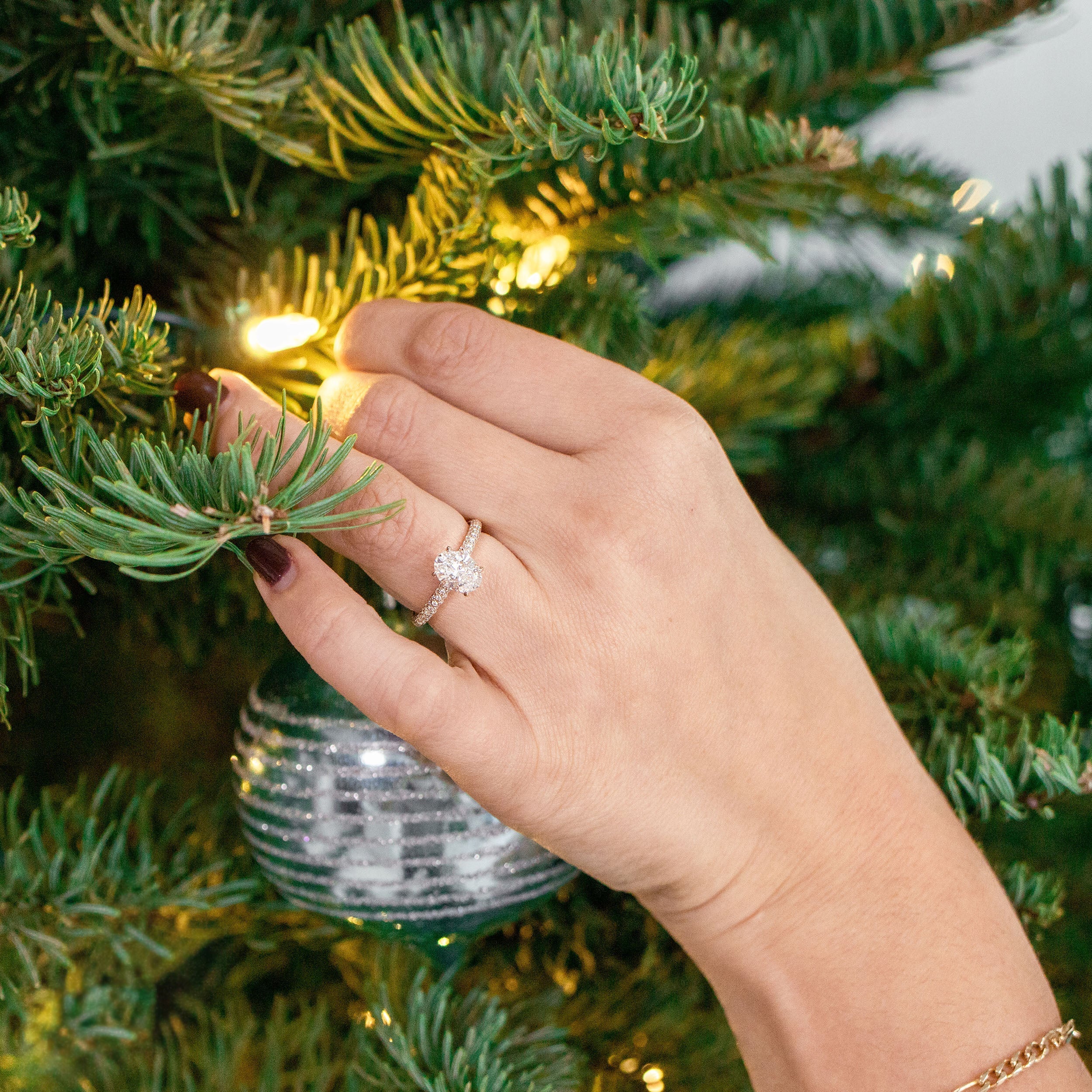 Moissanite diamond solitaire drop pendant