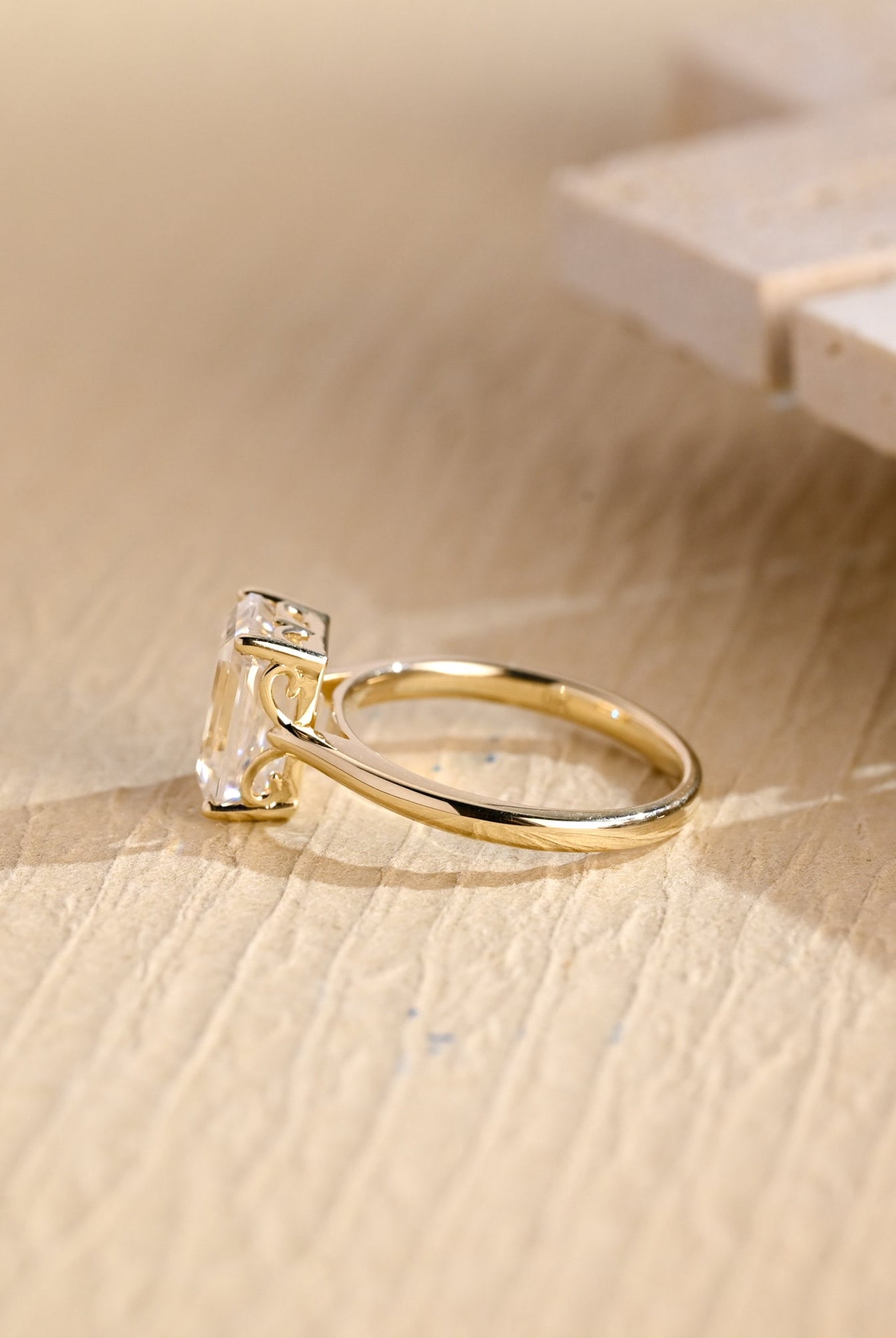 Solitaire Moissanite Engagement Ring