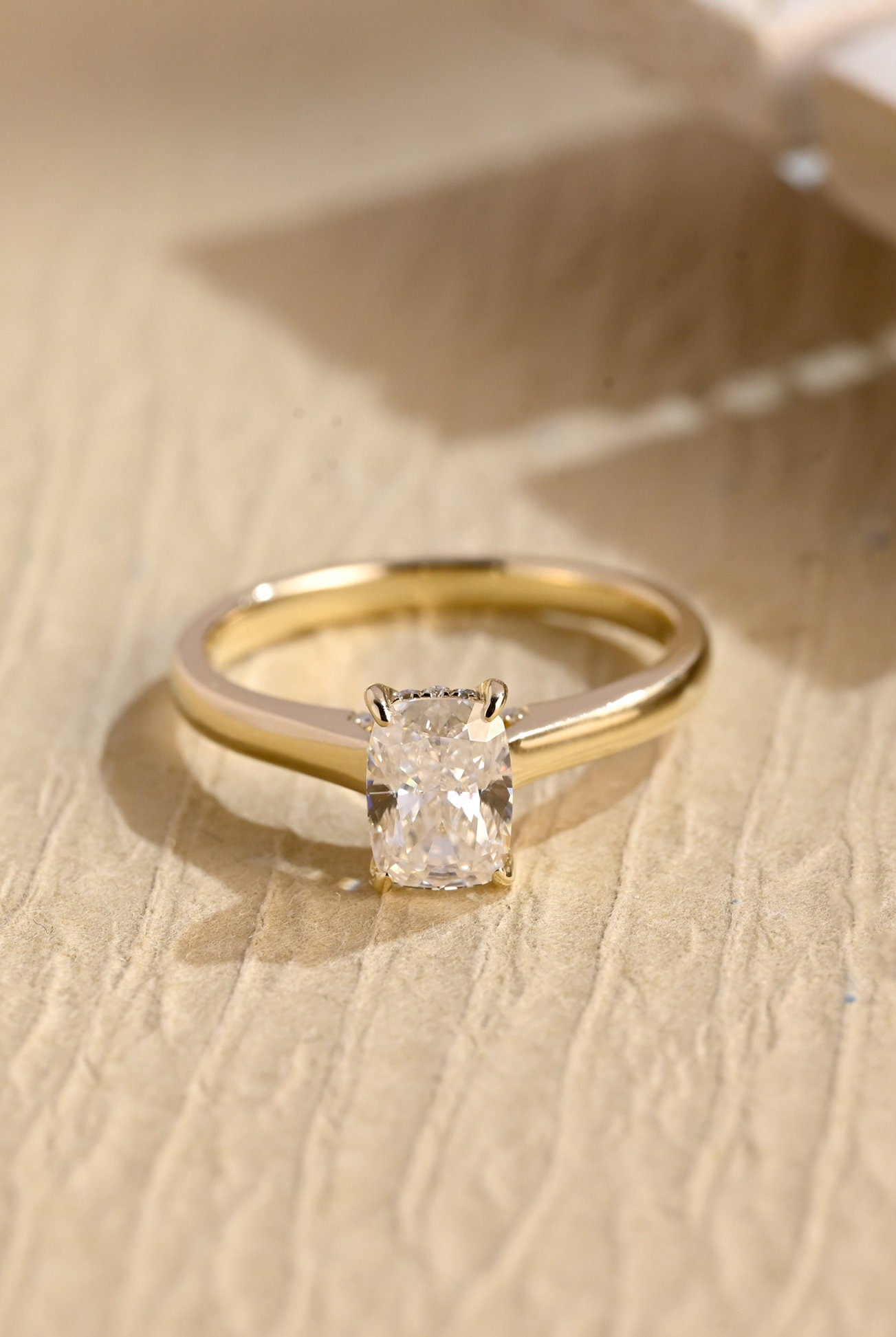 1 Carat Radiant Moissanite Ring