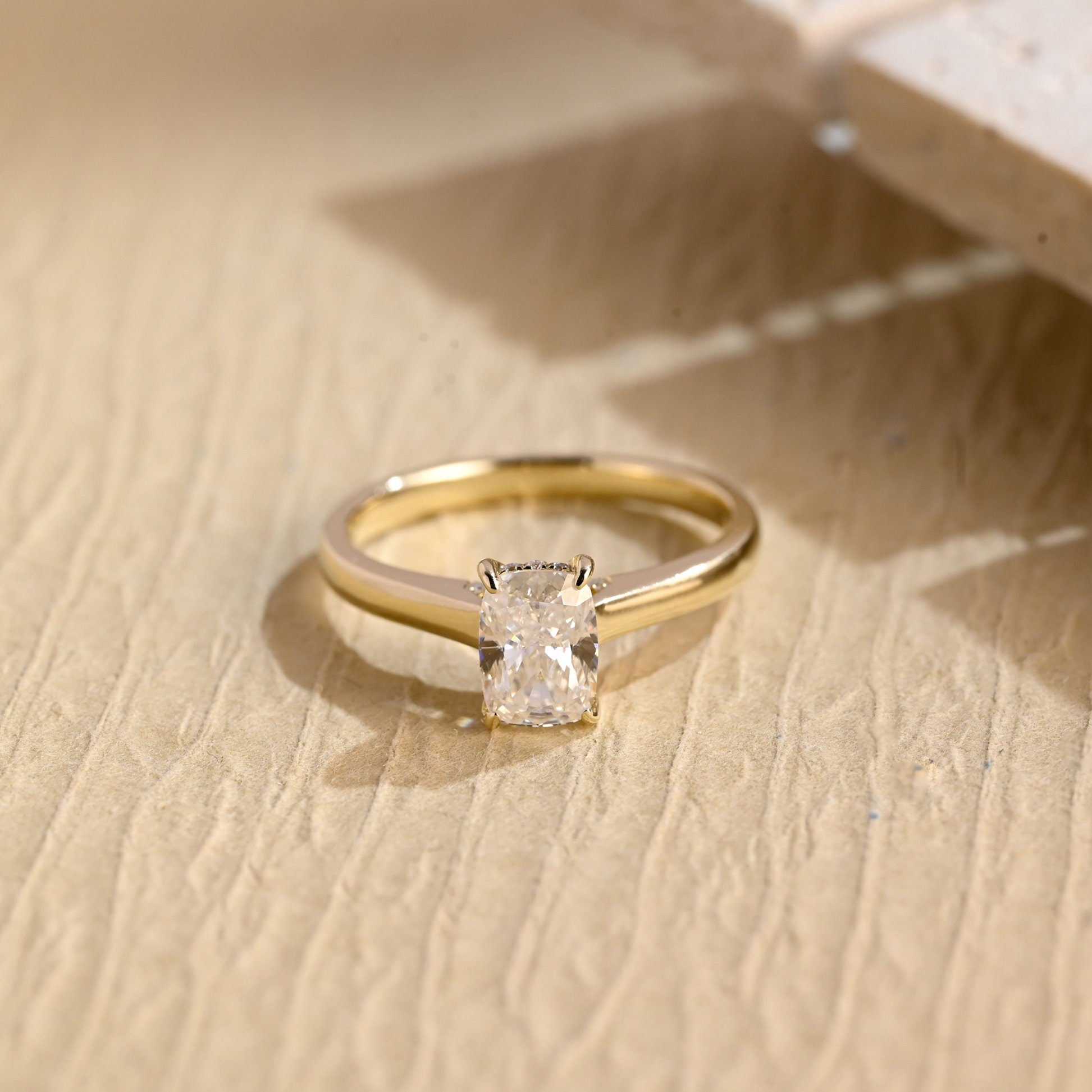 1 Carat Radiant Moissanite Ring