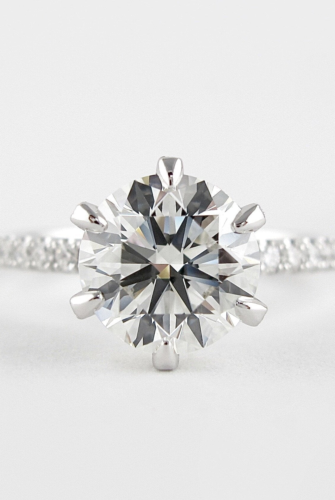 6 Prong Moissanite Ring