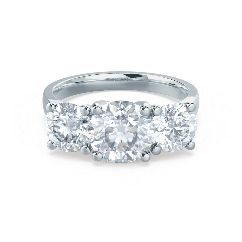 1.0 CT Round Moissanite Ring