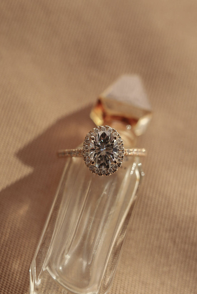 Oval Halo Engagement Ring