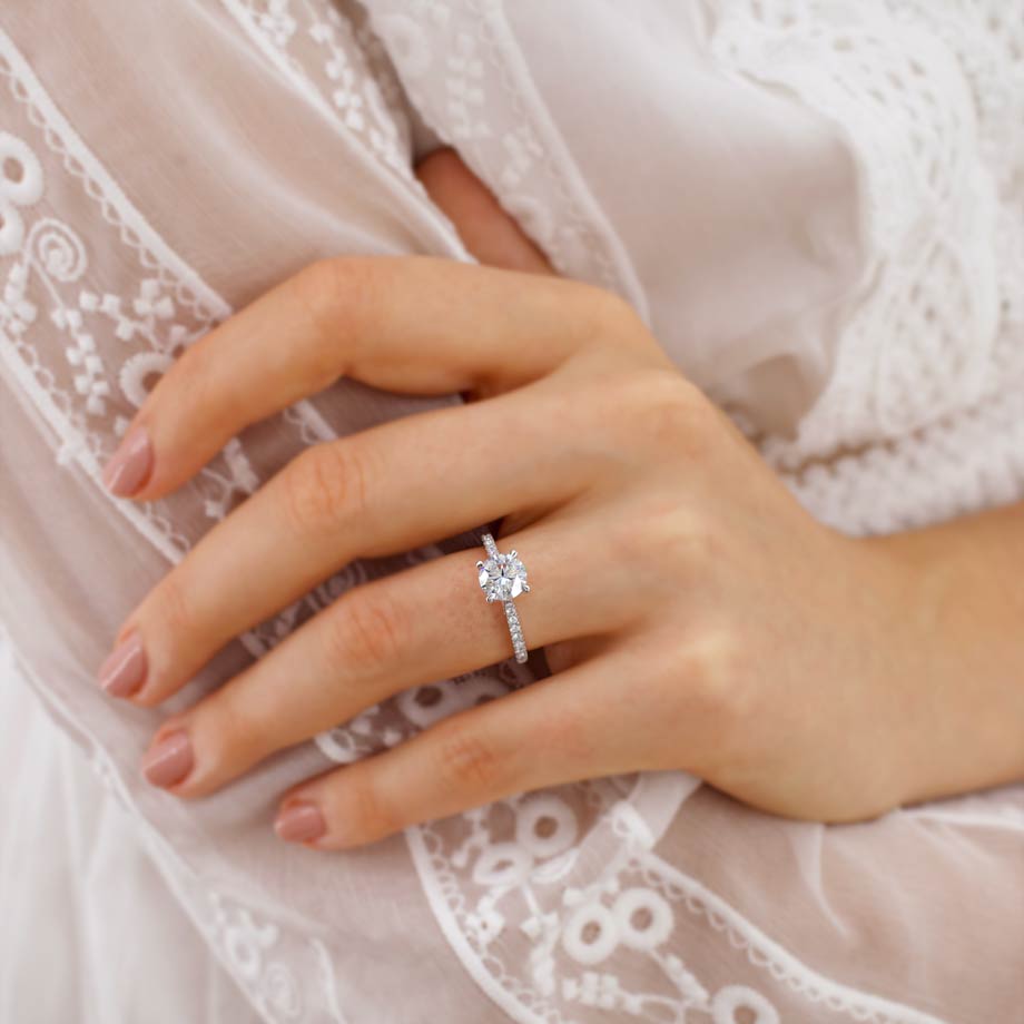 1.20 CT Moissanite Engagement Ring