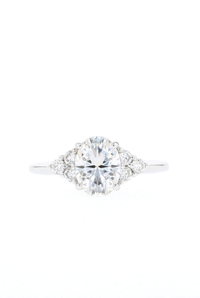 Oval Cluster Ring
