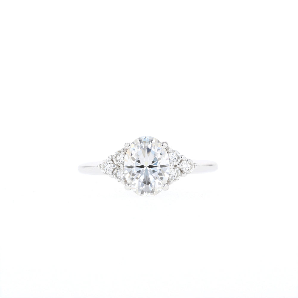 Oval Cluster Ring