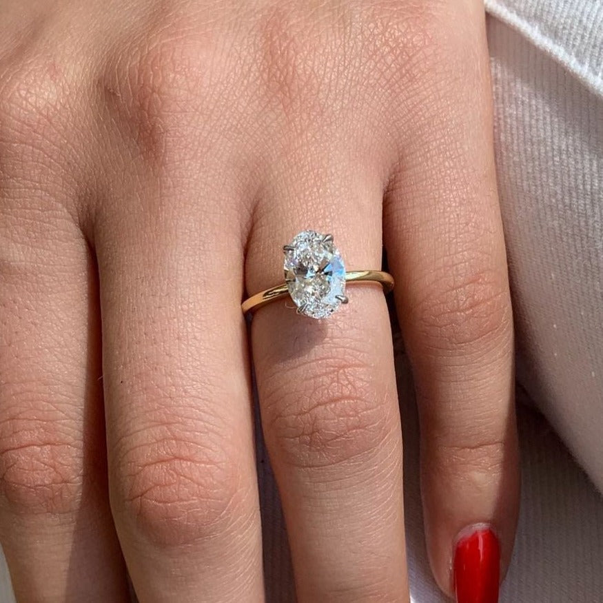 1.33CT Oval Moissanite Ring