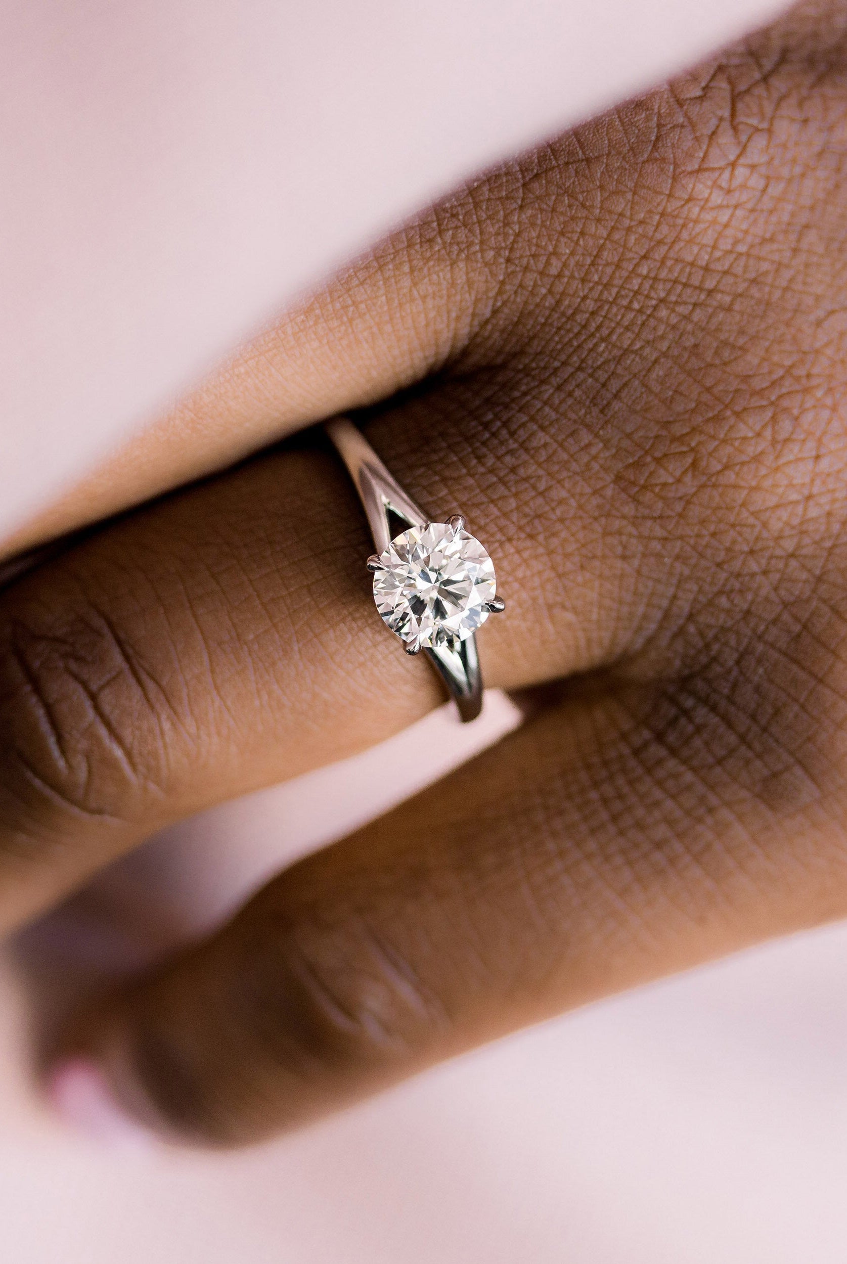 Split Shank Solitaire Ring