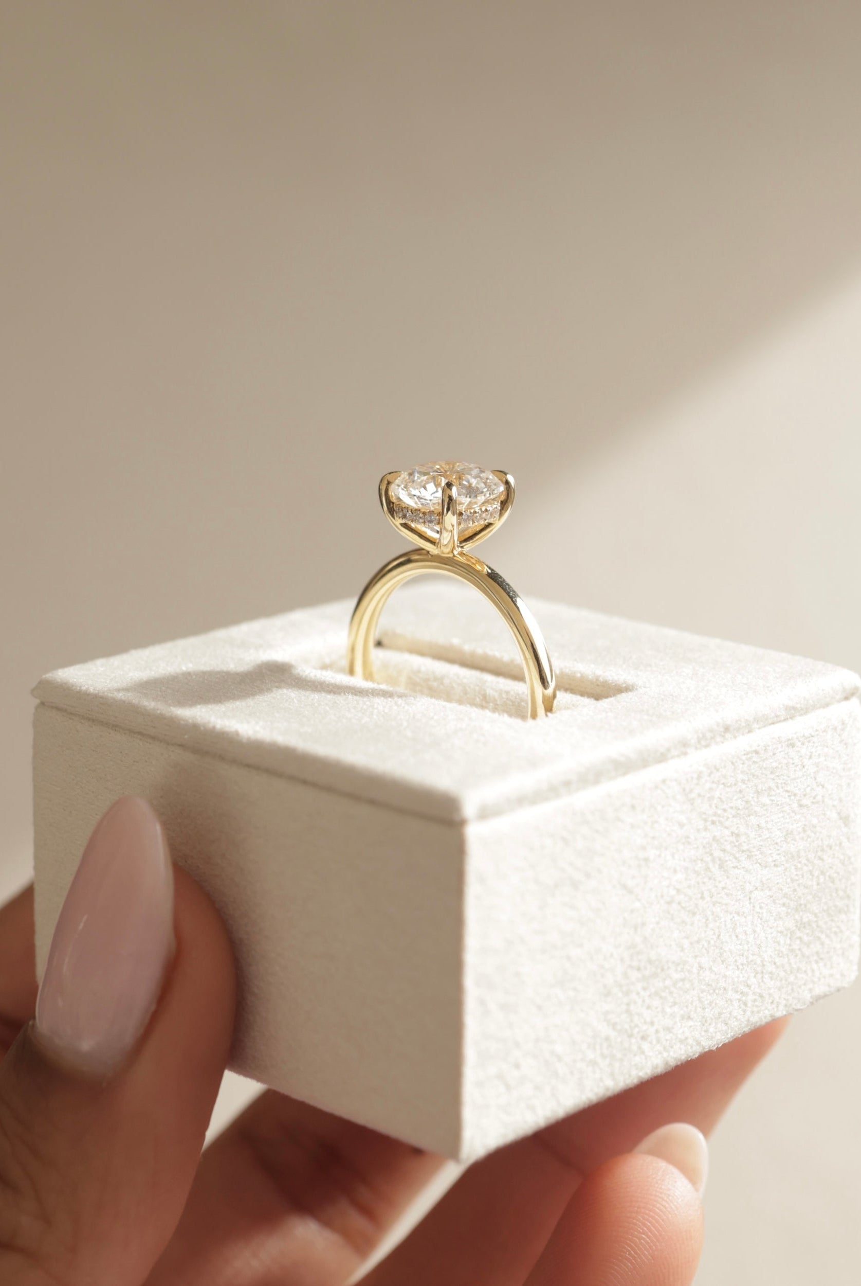 Hidden Halo Moissanite Ring