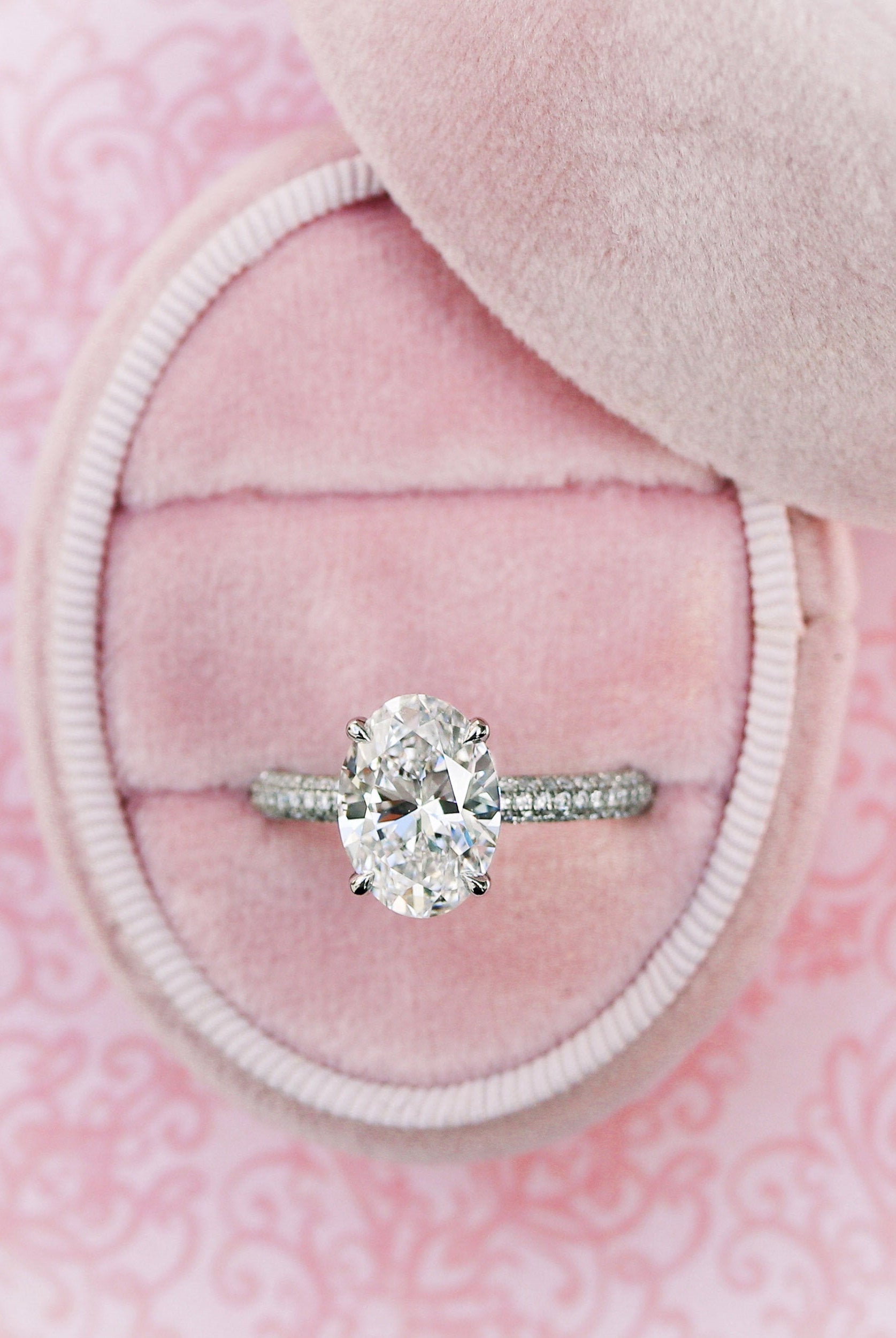 Pave Moissanite Ring