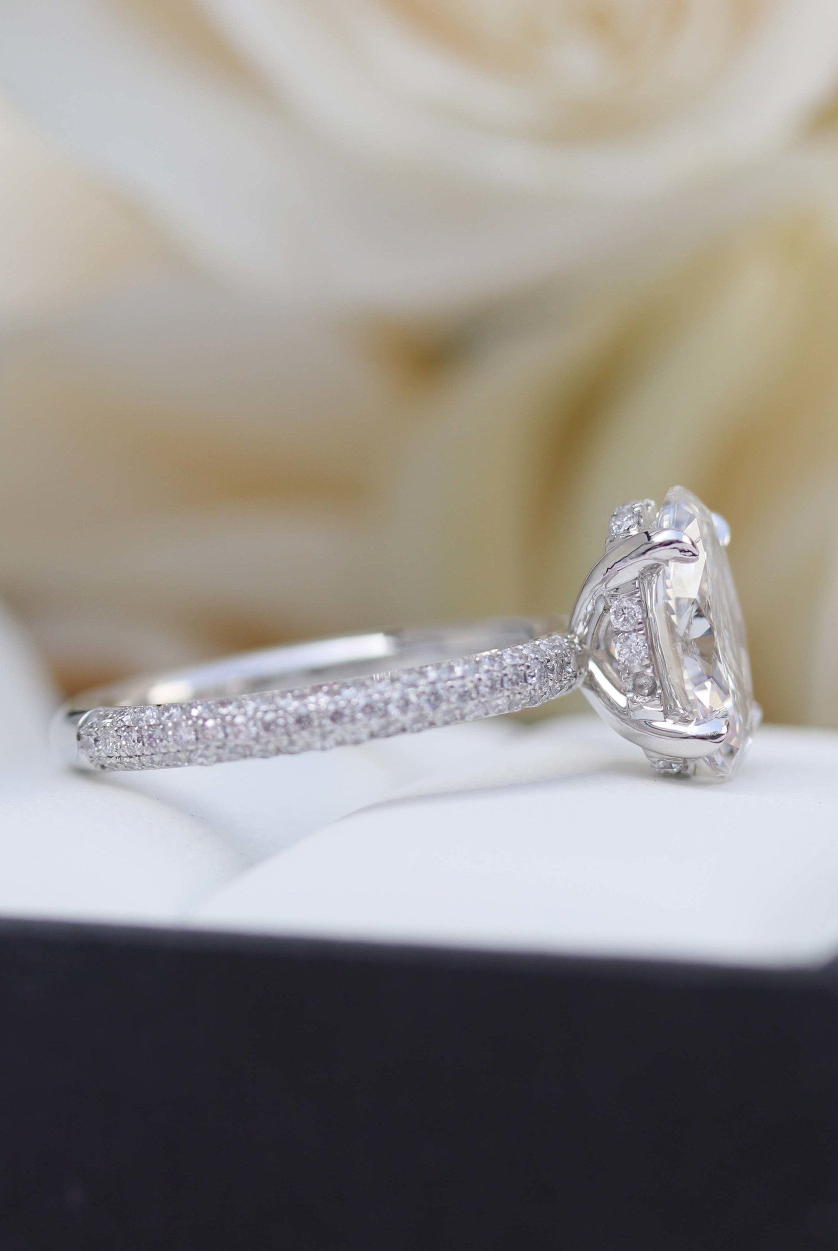 Pave Moissanite Ring