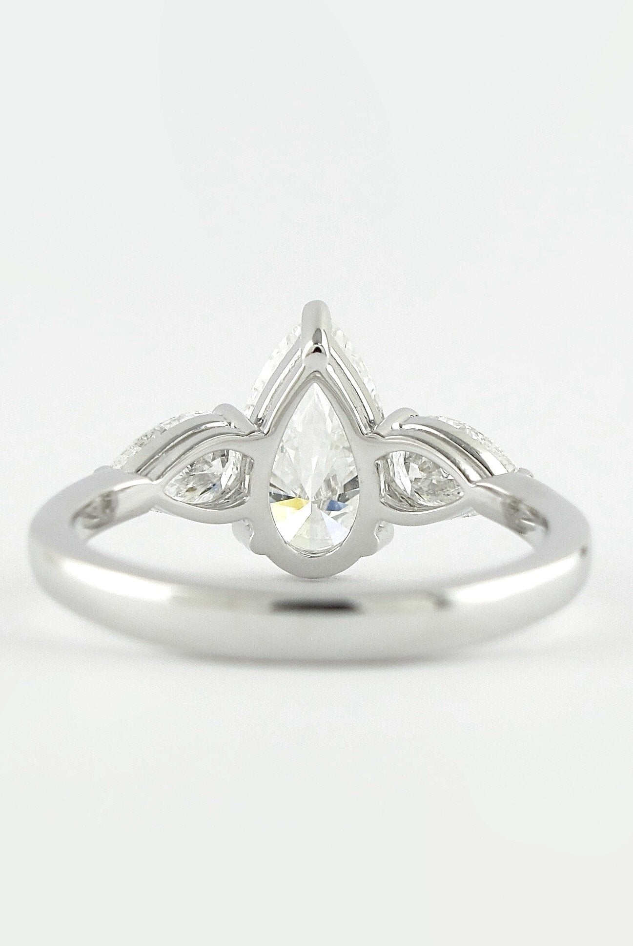 Pear Moissanite Ring for Women