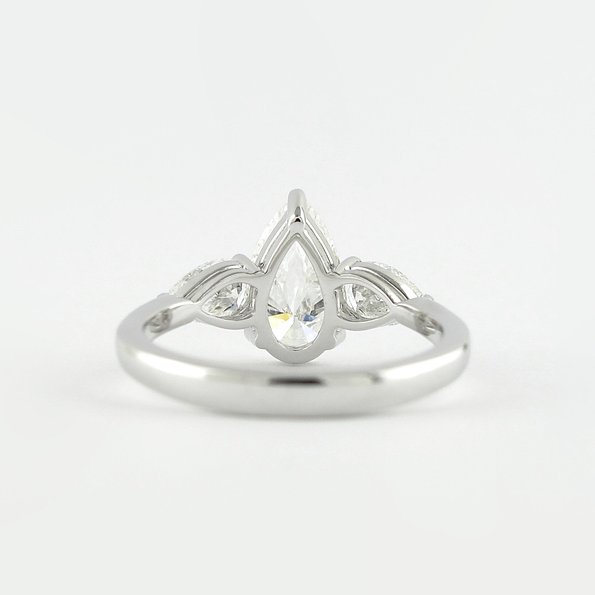 Pear Moissanite Ring for Women