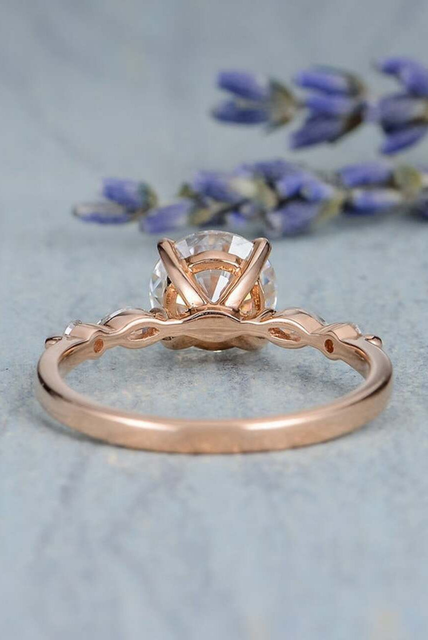 Round Engagement Ring