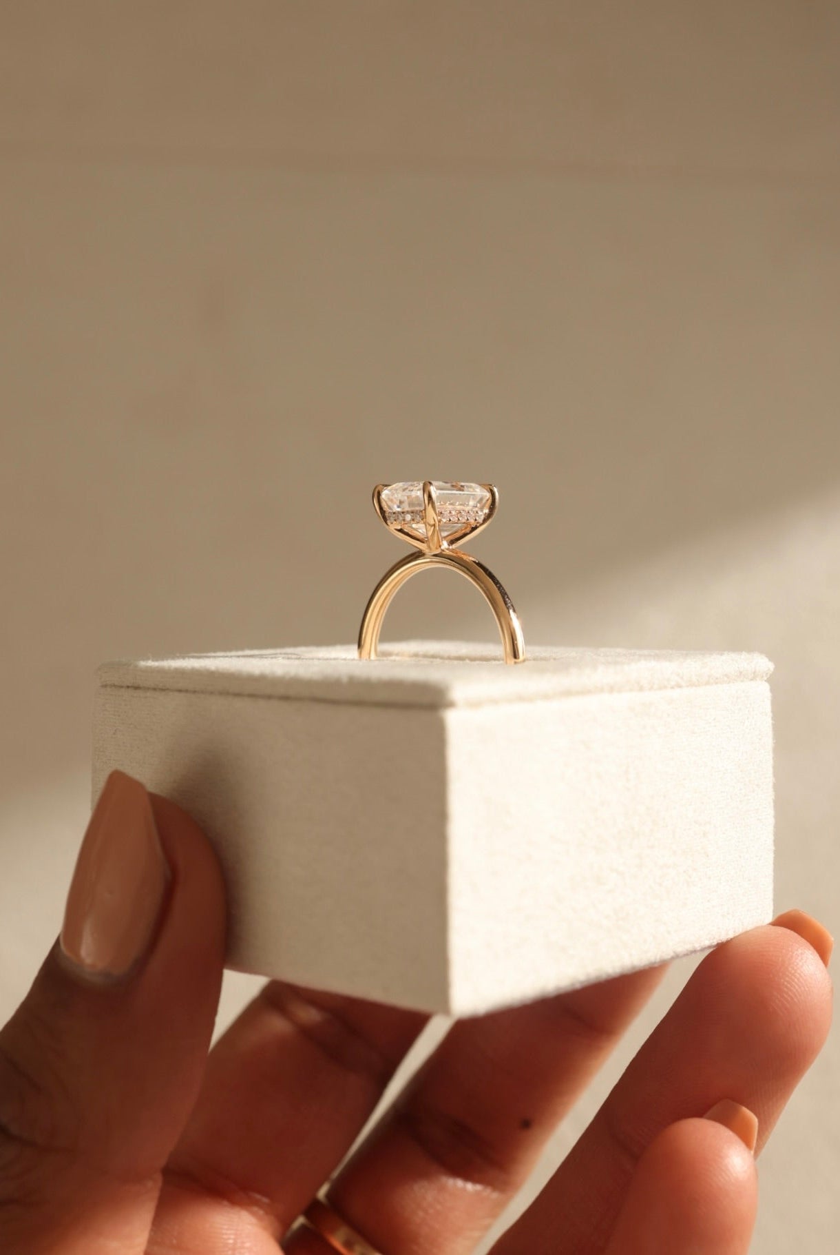 Emerald Cut Proposal Ring