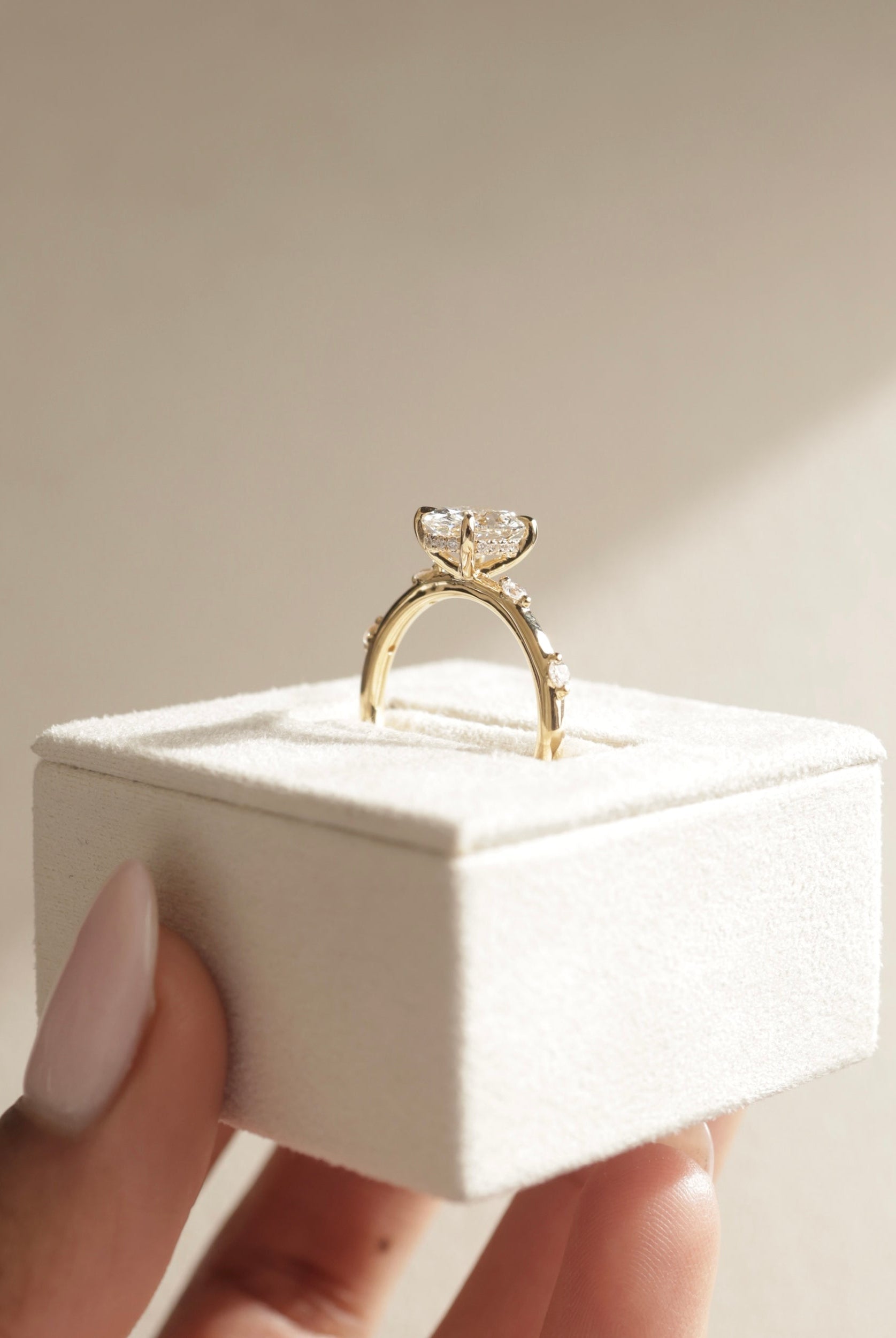 Hidden Halo Moissanite Ring