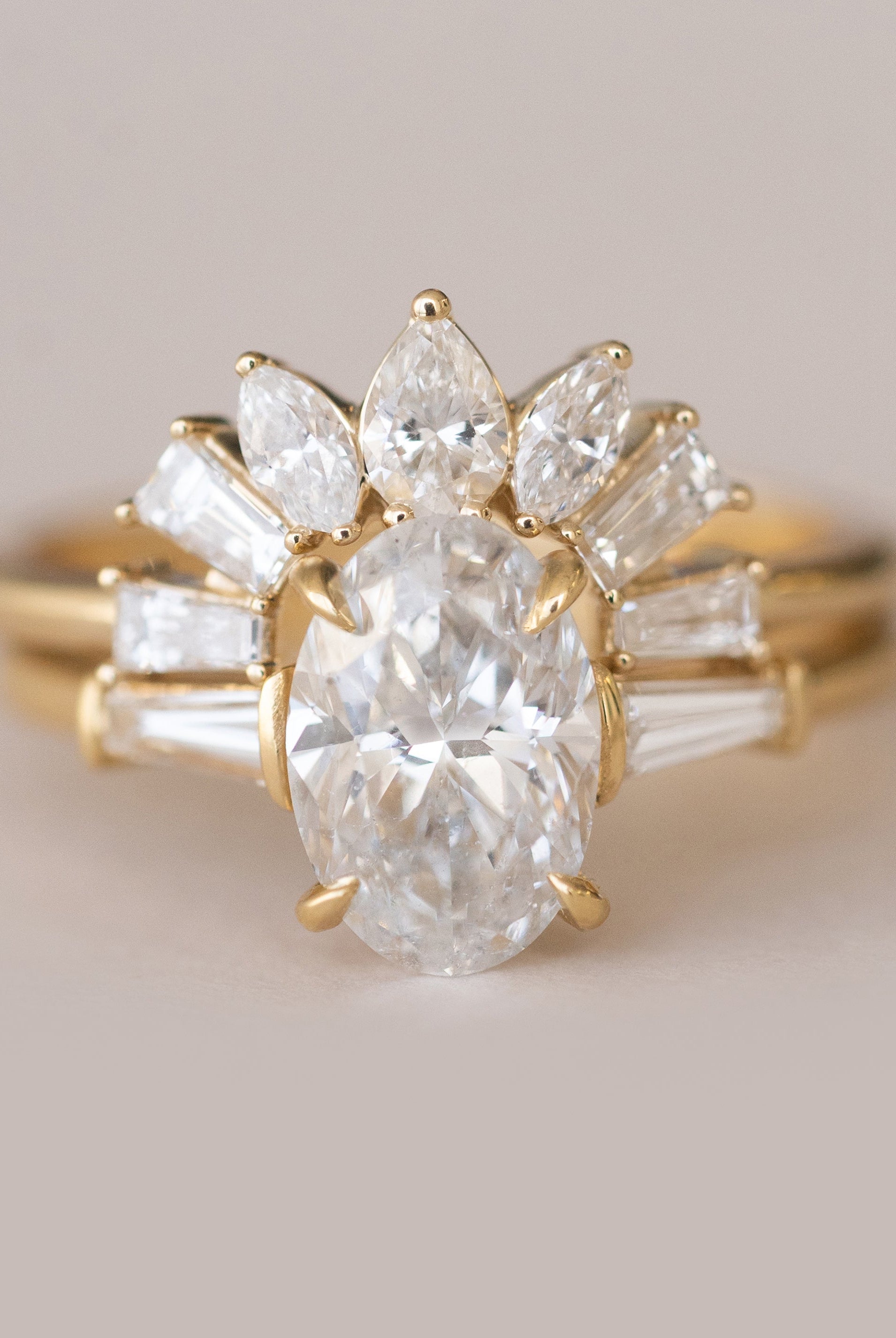 Oval Cut Moissanite Ring