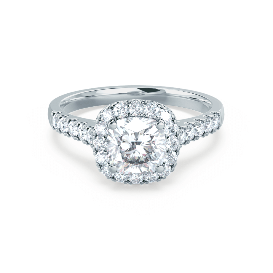 1.70 CT Cushion Moissanite Ring