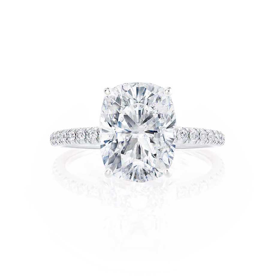 Elongated Cushion Engagement Ring