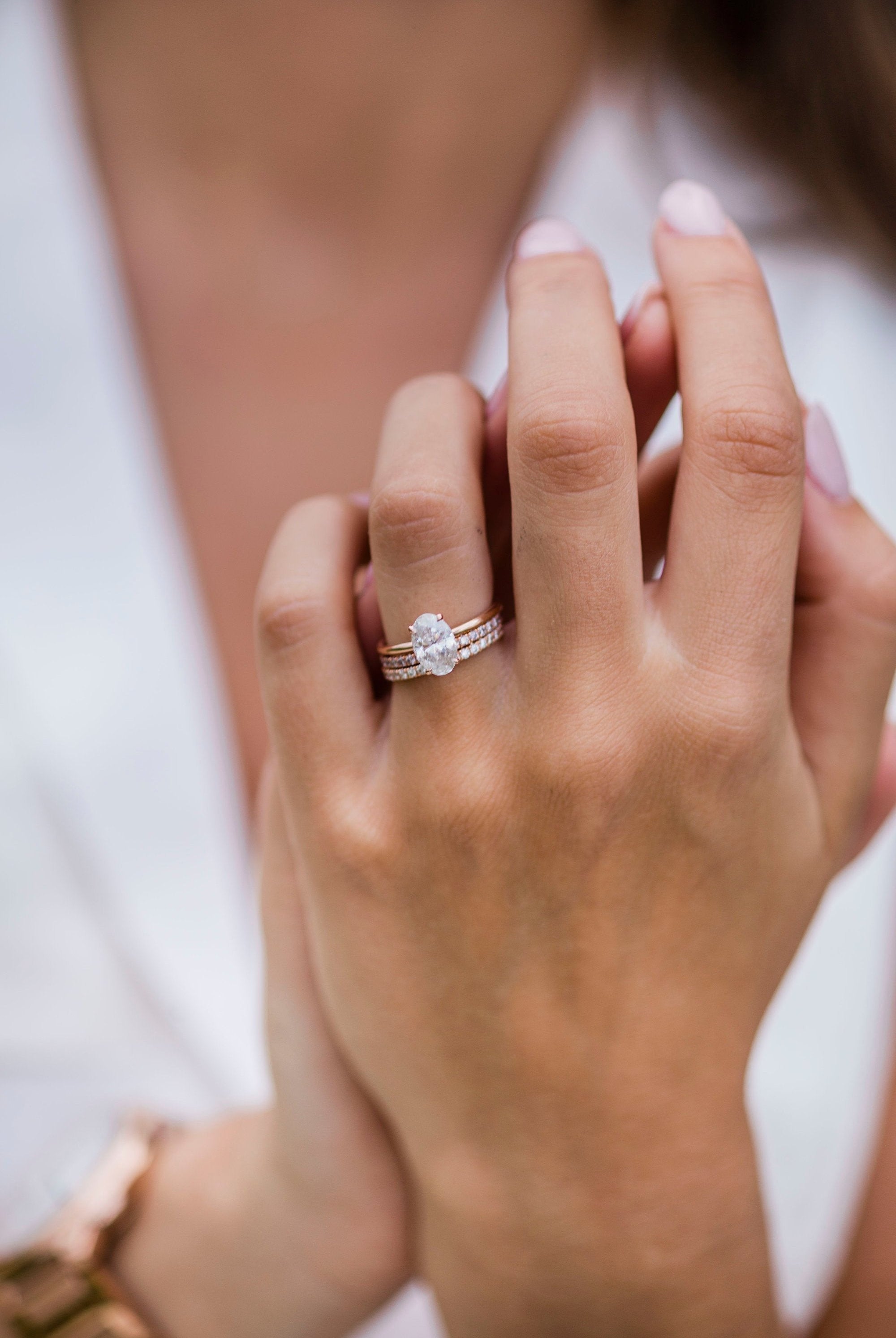 Oval Engagement Ring Rose Gold