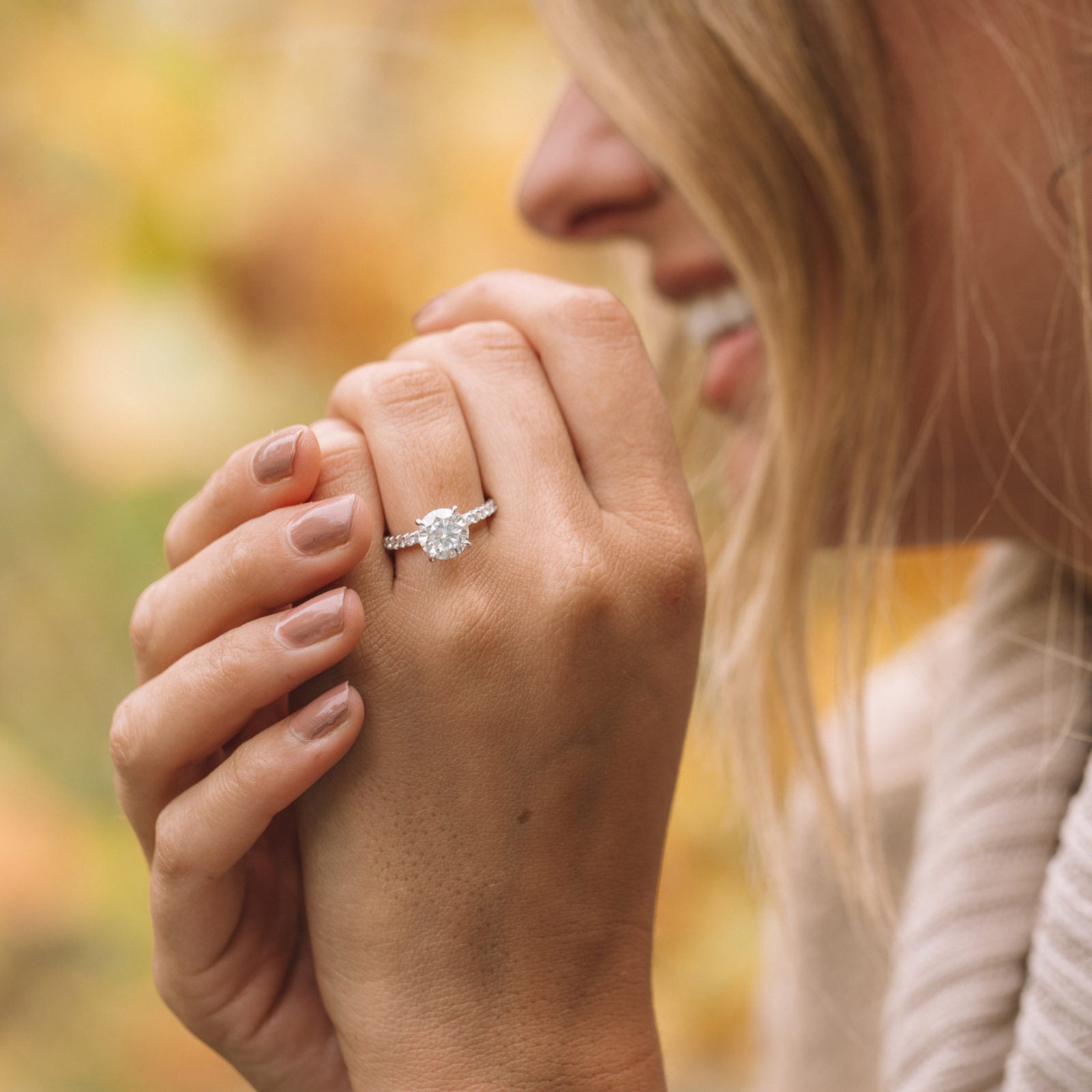 Round Cut Solitaire Ring