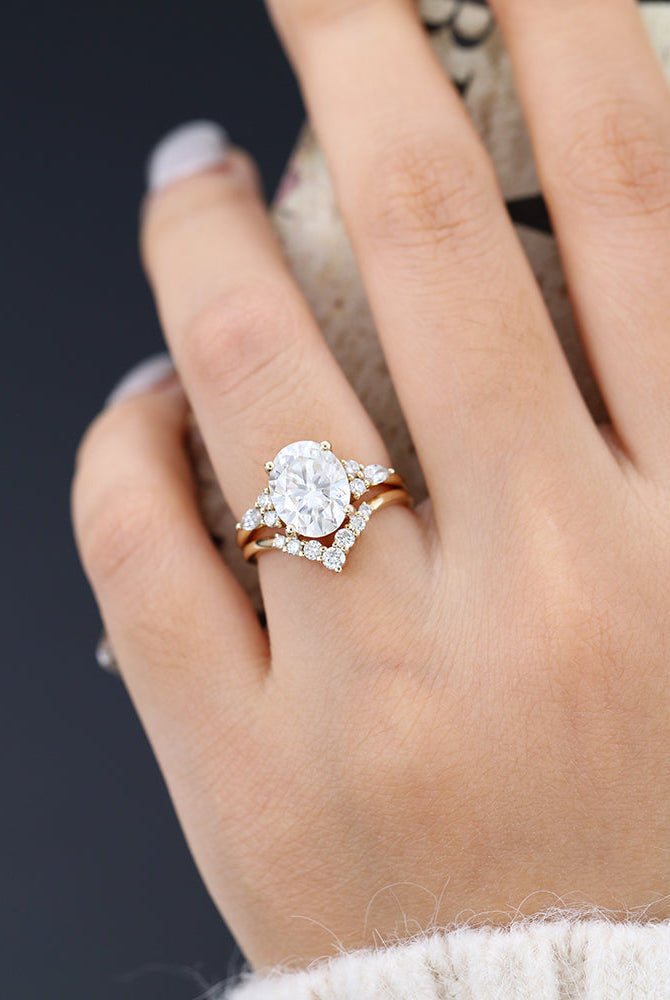 3-0-ct-oval-moissanite-cluster-bridal-ring-set-1