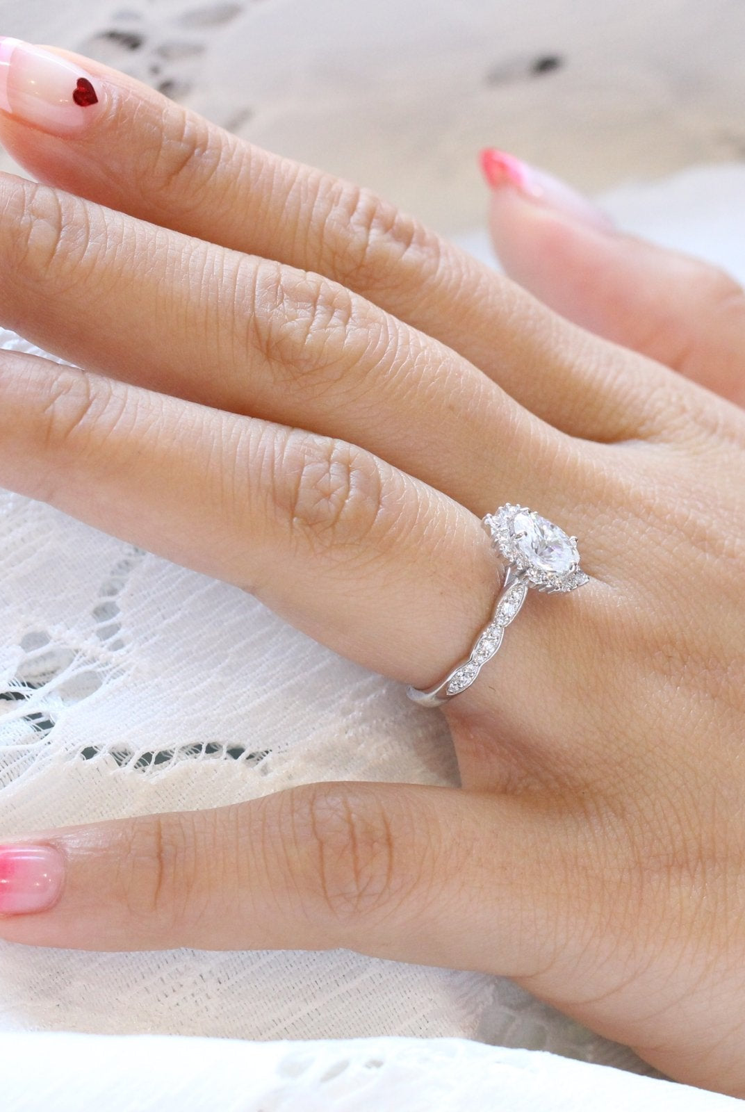 Moissanite wedding jewelry for affordable wedding