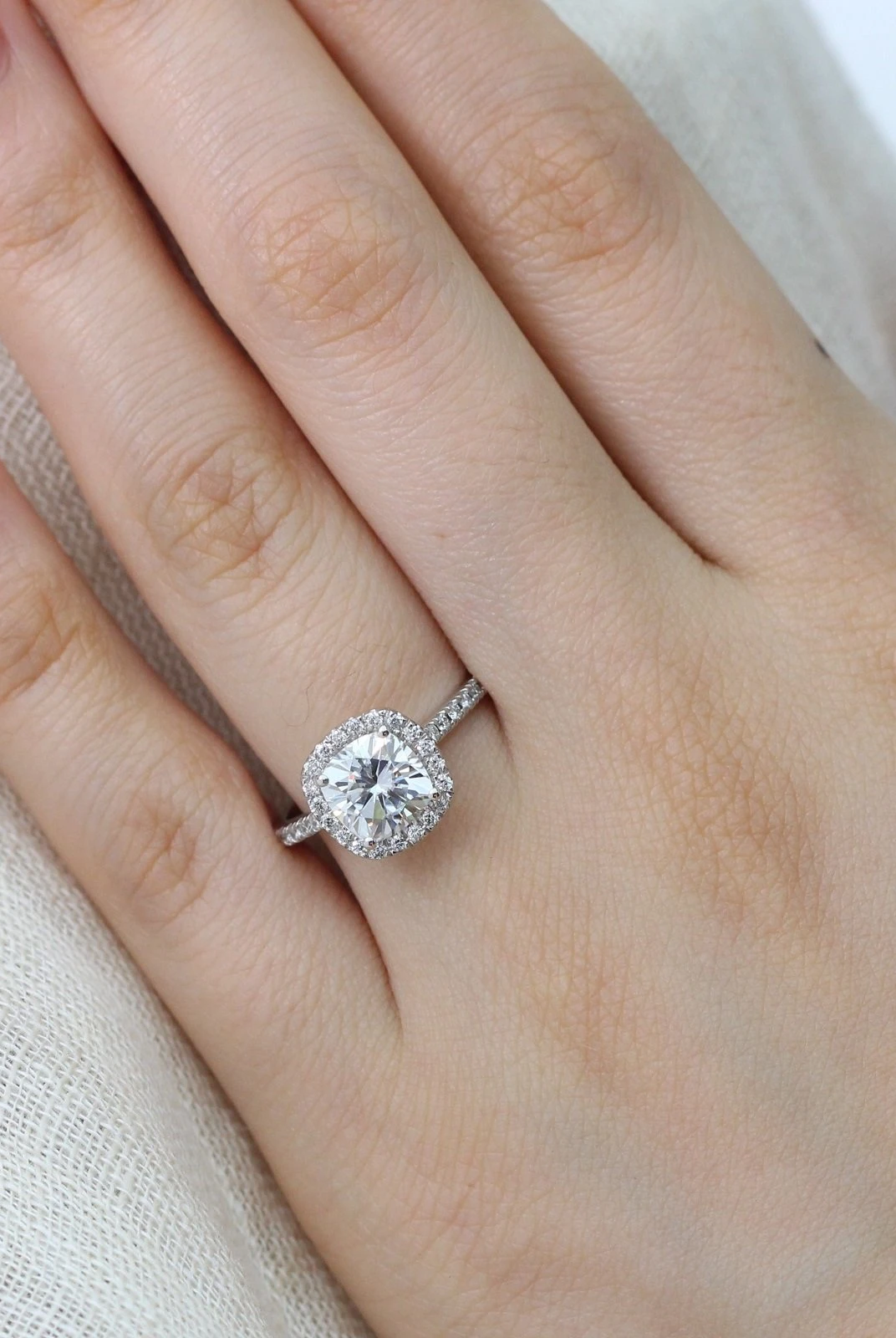 Moissanite wedding jewelry for garden-inspired wedding