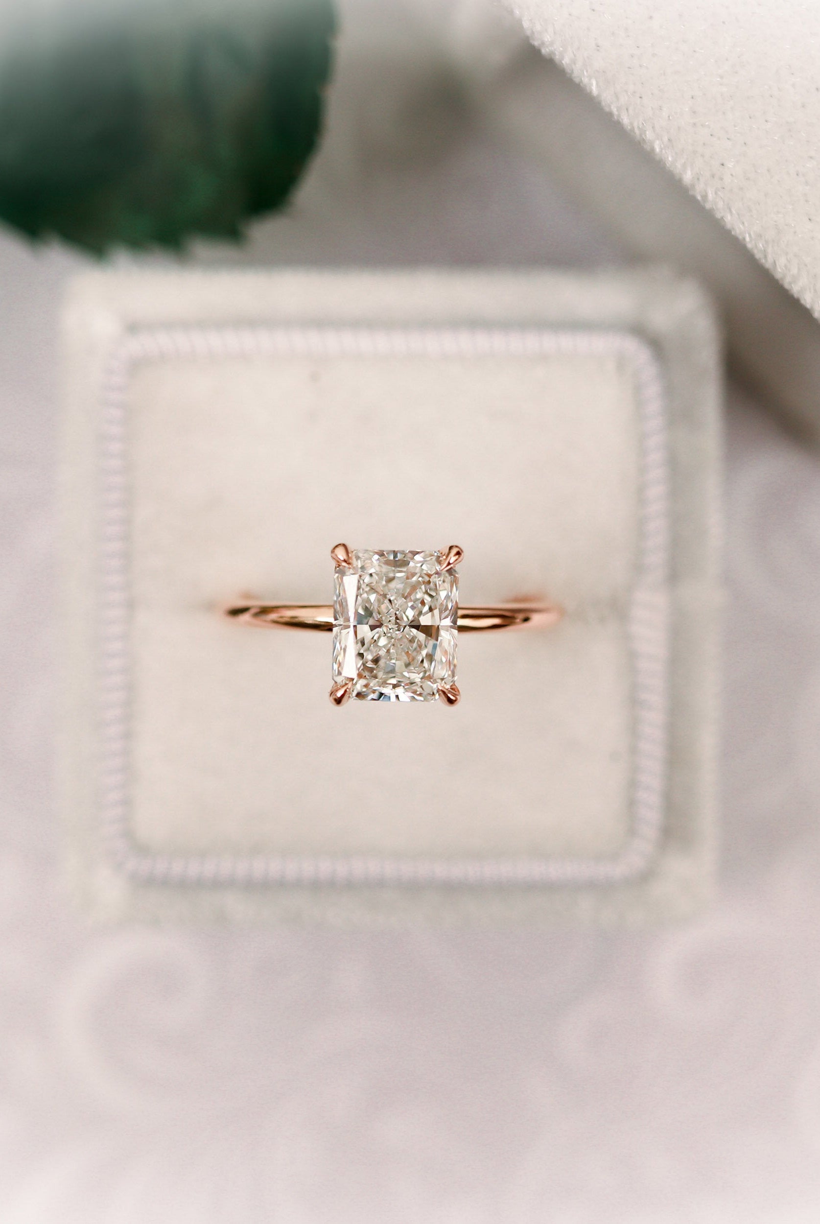 Moissanite heart eternity ring New York