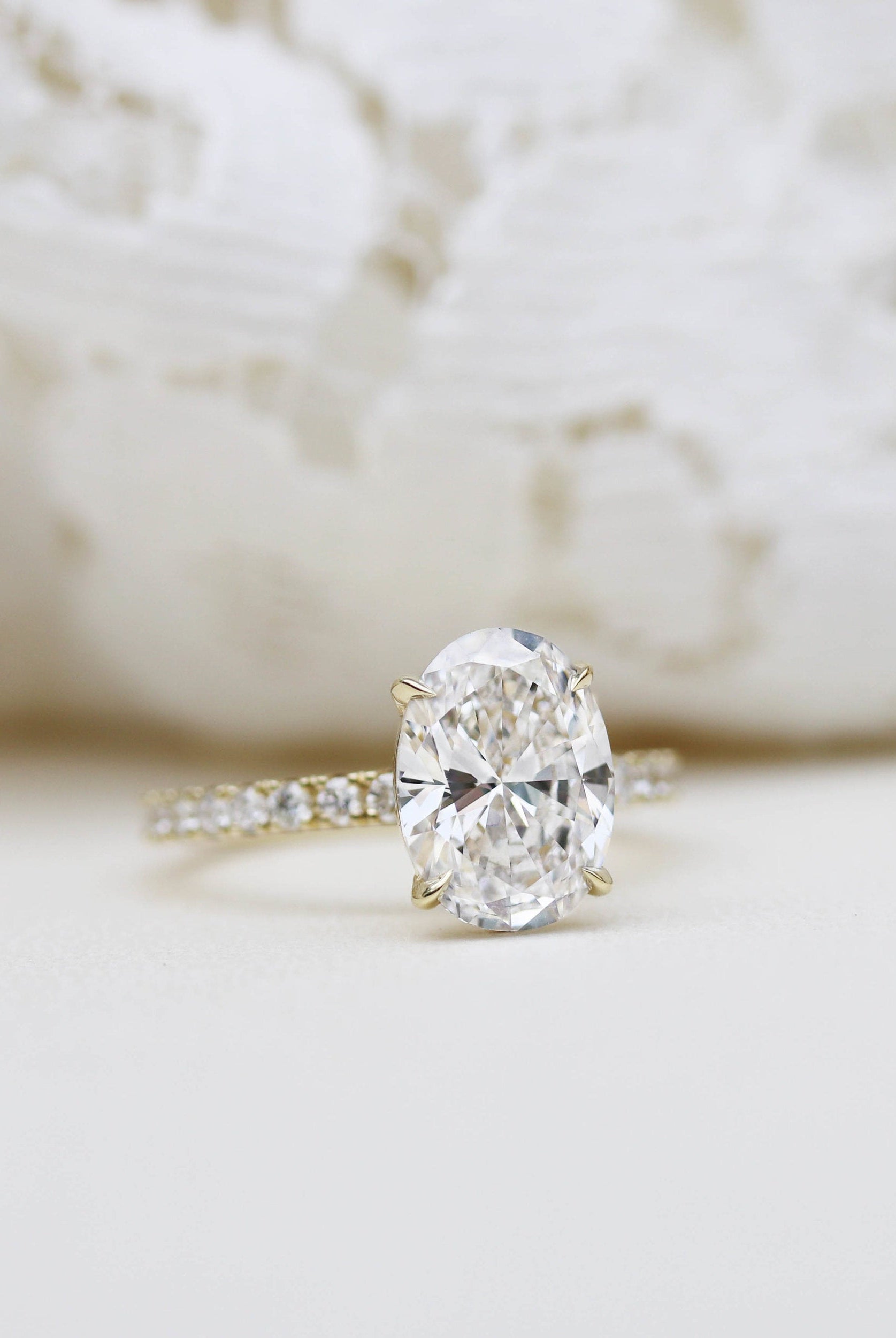 Moissanite diamond solitaire drop pendant necklace price