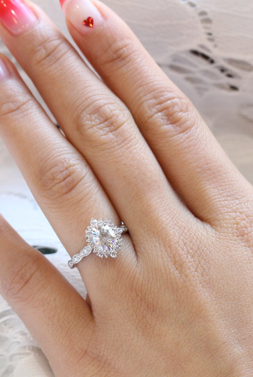 Moissanite wedding jewelry for budget wedding