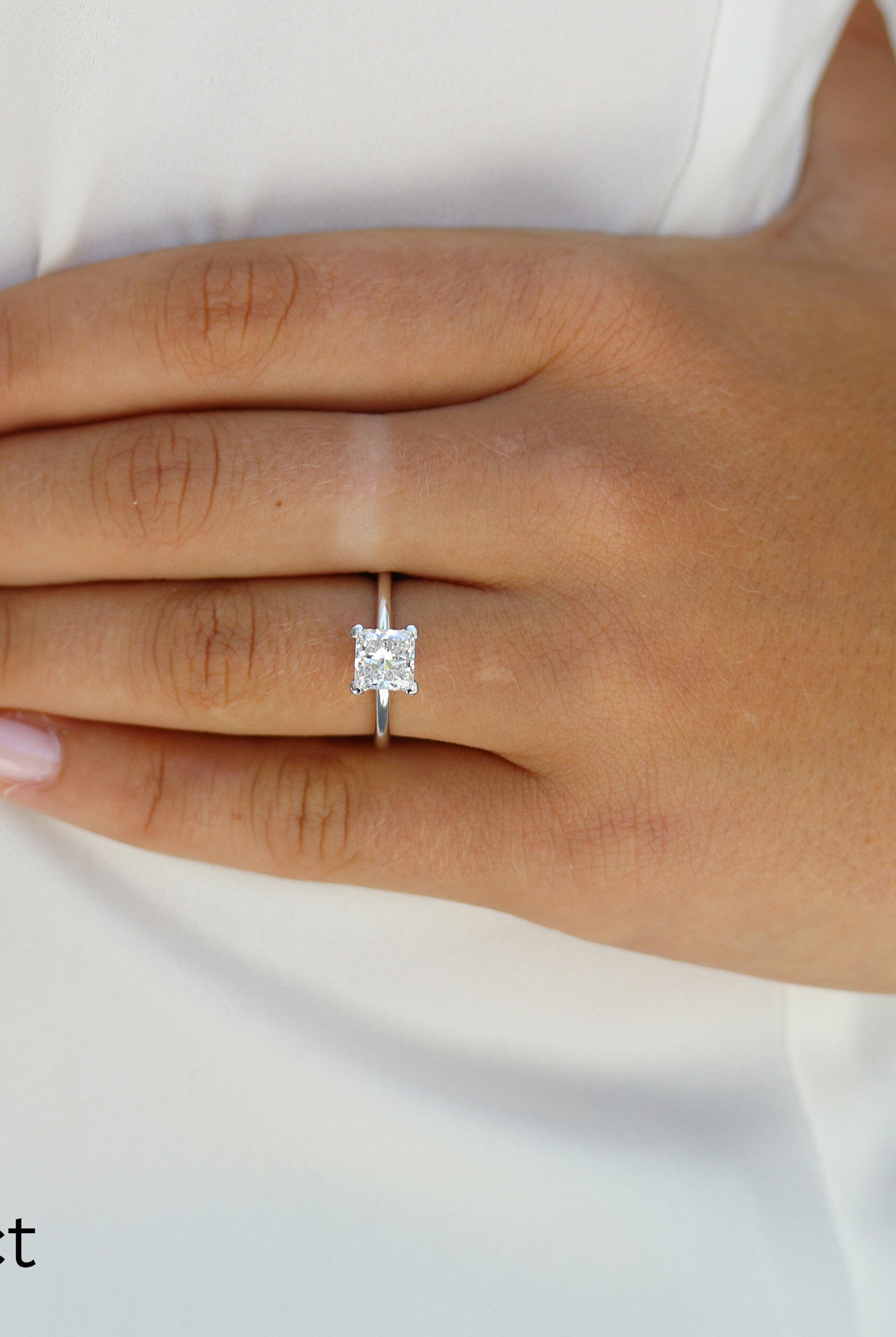 moissanite double halo ring Chicago