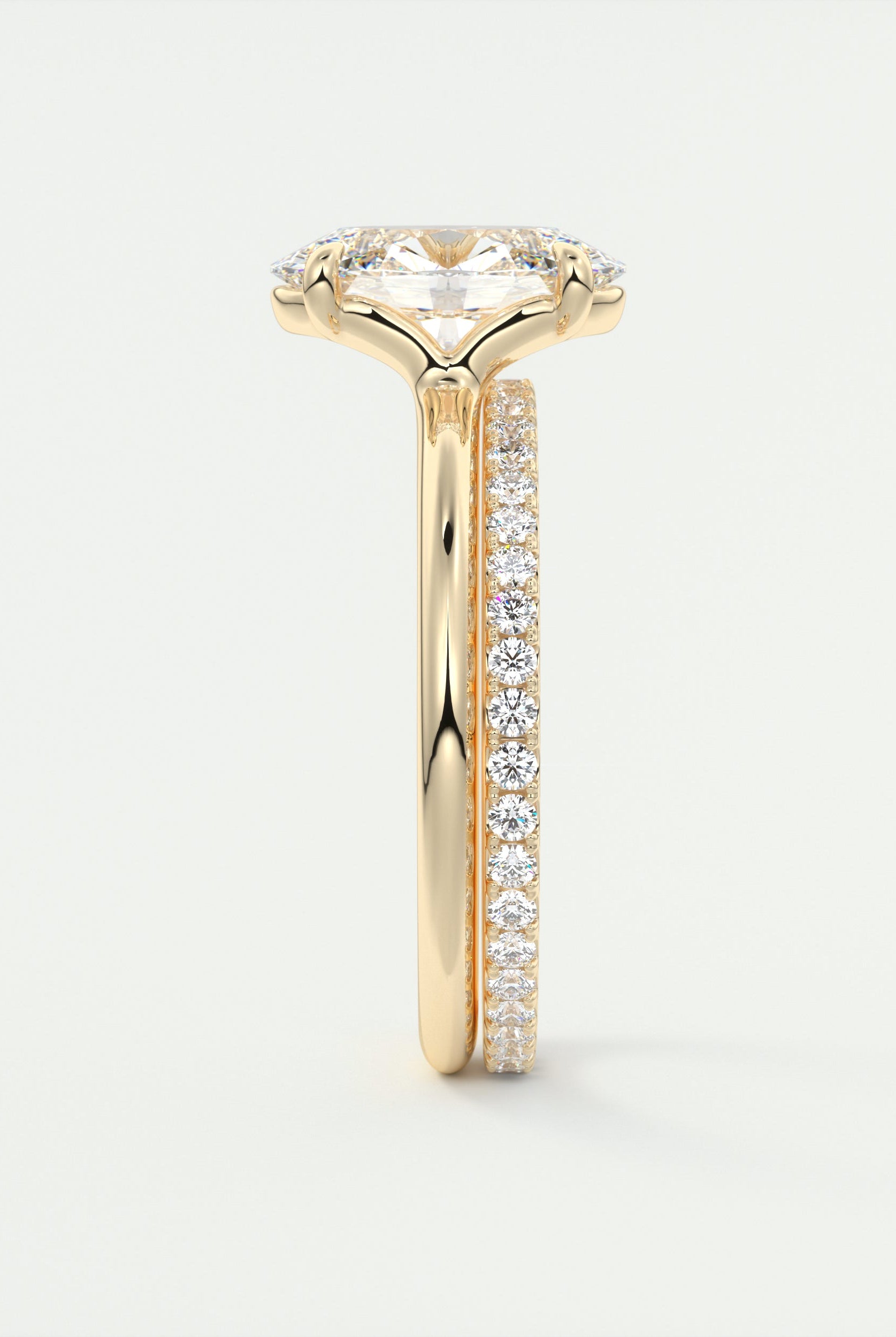 moissanite jewelry with rhodolite