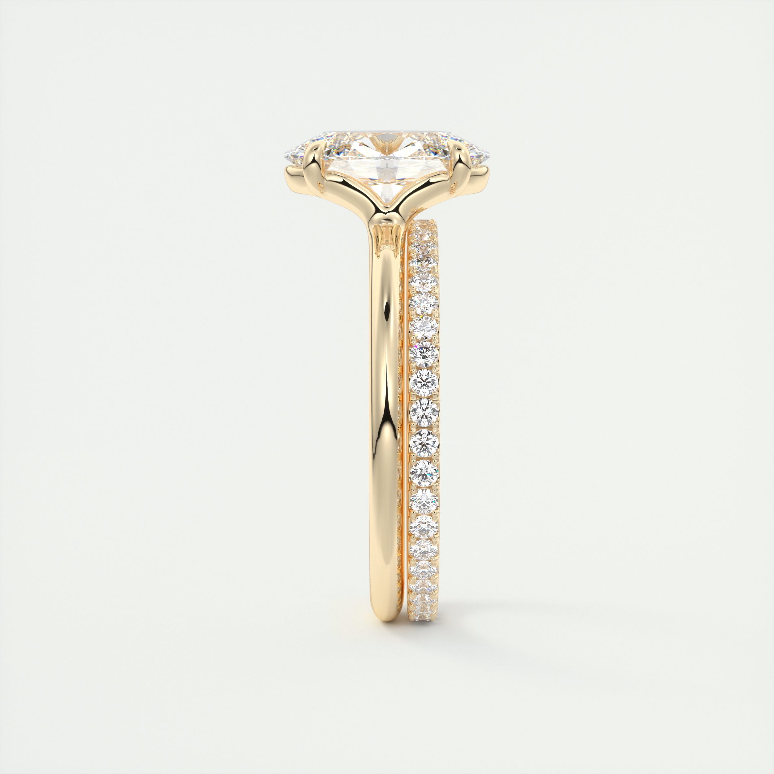 moissanite jewelry with rhodolite