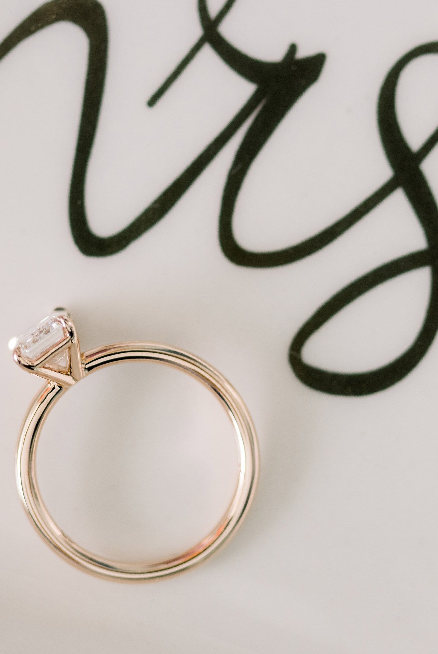 2.75ct Emerald Cut Moissanite Diamond Engagement Ring For Women With Solitaire Setting