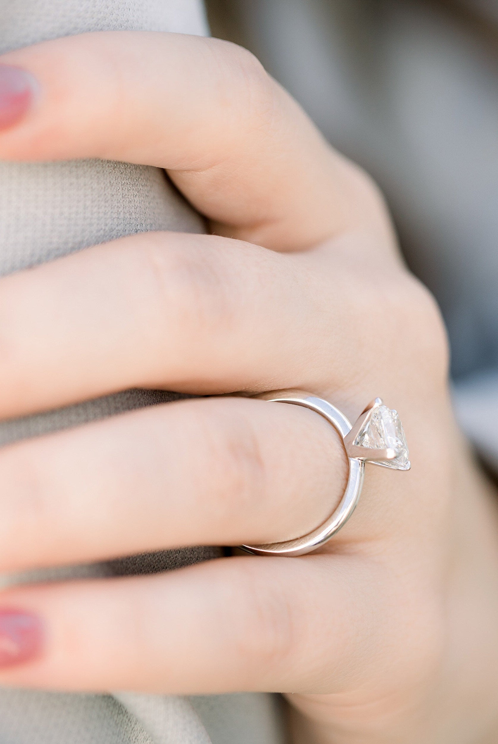 moissanite minimalist ring Chicago